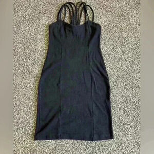 A’Milano black strap dress size small